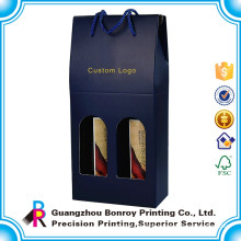 6 bottle Corrugated Cardboard Paper Wine Cylinder Box Printing